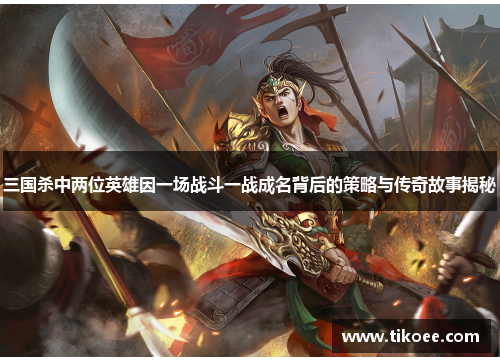 三国杀中两位英雄因一场战斗一战成名背后的策略与传奇故事揭秘
